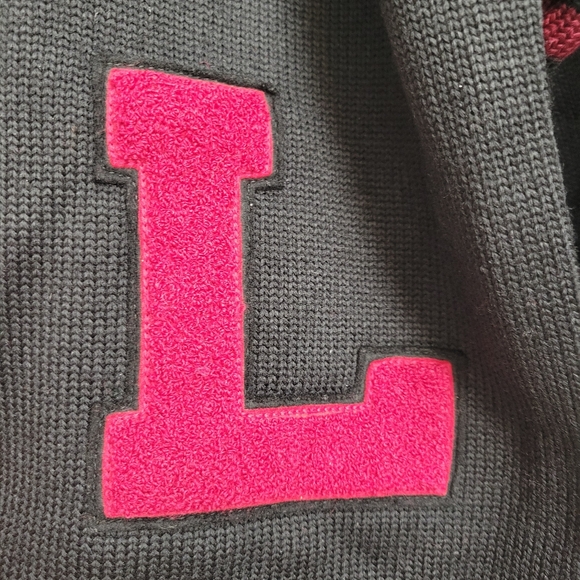 Vintage 1940-50 Lasley Knitting co. Seattle Letterman Sweater / Cardigan Patched - Picture 7 of 13